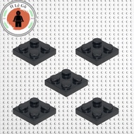 Combo of 5 new black 2x2 flat tiles