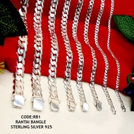 925 STERLING BANGLE SILVER NECKLACE（RANTAI BANGLE）