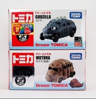Takara Tomy Tomica 哥斯拉 Godzilla & 幼蟲摩斯拉 Mothra 60th 合金車模型 全新 日版 拉花 dx metal action 超 toys ex build 合