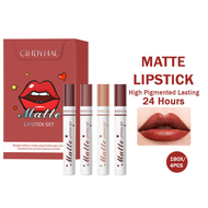 TERMURAH 1 BOX ISI 4 Lipstick Hey Girl Sweet Dream Korea Waterproof / Lipstik Tahan Air dan Minyak