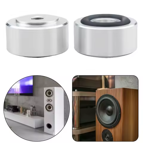 4 Pcs HIFI Speaker Spikes Stand Feet Pad Anti-Slip Speaker Isolation Stand Feet Pad Speaker Fixing F