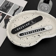 |Customized Style|Wooway.calm Temperament Temporary Parking Number Plate E3-4/Phone Plate/Parking Si