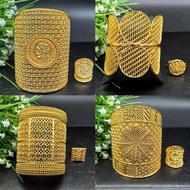 Gold-Plated Coins Copper Bracelets Dubai Jewelry Saudi Arabian Ladies Banquet Jewelry
