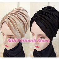 Instant turban plainbeludru Adult turban party turban