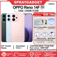 OPPO Reno 14F 5G (12GB RAM + 512GB/256GB ROM) 🎁OPPO Malaysia Waranty
