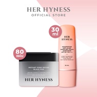 [SET ผิวสวยสู้แดด] Her Hyness Hexa Sunscreen 30ml  + Toner Pad Black Jar (1 กล่อง 80 แผ่น )
