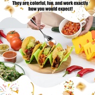 Li&Zhao Taco Holder Stands - 3 PCS Colorful Taco Trays Taco Plates Taco Rack Taco Stands taco shell 