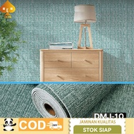 Simple 3D Wall Wallpaper Linen Wallpaper Roll Decoration Wall Stickers 50Cm*300Cm Dmj-10