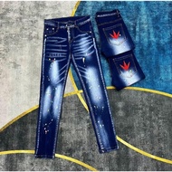 Quần Jean Nam DSQ Cao Cấp xanh lốc xoáy Chất Jean Đẹp Chuẩn Form Nhiều Size K_N LUXURY