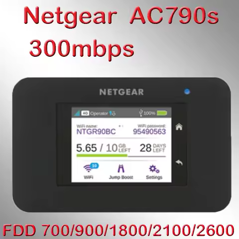 Unlocked Netgear Aircard 790s AC790S 300Mbps Cat6 4G Mobile Wifi Router 5ghz Wi-fi Router 4g Mifi Ho