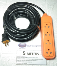5 meters Super Heavy Duty Extension wire cord 4 gang outlet welding outlet Royal cord 2.0mm #14