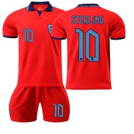 2223 World Cup England Away Red No. 9 Kane 19 Mount 10 Sterling 20 Foden Football Jersey