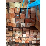 Kayu Meranti 1x1 (Belum Ketam) – Sesuai Untuk DIY / Rangka / Pertukangan