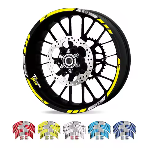 Motorcycle Reflective Wheel Sticker Hub Decals Rim Stripe Tape Kit For Yamaha Tenere700 World Raid T