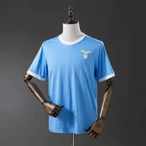 2026 New Lazio Team 2025-26 Season Home Jersey, Y2K Style, Breathable and Sweat-wicking Short-Sleeve