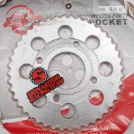 428-44T Rear Gear Honda GL 100 / GL Pro / Mega Pro / Neotech 44T Wilwood Chrome