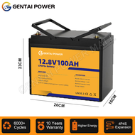 LiFePO4 Battery 12V 100AH Lithium Solar Battery 10000+ Cycles