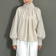 ByNeeth Serra Blouse - Modest Wear - Linen Blouse - Sheer Blouse