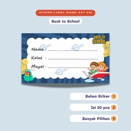 Stiker Mapel  Stiker Label Nama Buku Sekolah Karekter  Label Buku  Stiker Buku Pelajaran SMP SMA isi