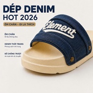 ELements Iconic Denim Unisex Sandals - Elements Flat jeans Sandals for Men and Women - Elements