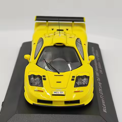 PALMA 43 1:43 Scale McLaren F1 GTR Long Tail 1997 Yellow Alloy Car Model