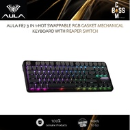 AULA F87 3 IN 1-HOT SWAPPABLE RGB GASKET MECHANICAL KEYBOARD WITH REAPER SWITCH