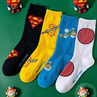 4 Pairs Warner Bros. Superman Fashionable Socks, Comfortable Breathable Non-Slip, Suitable For All O