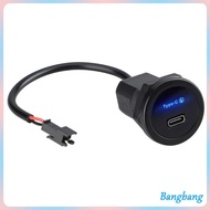 Bang 30W USB Type C Charging Outlet Quick Charging Power Adapter for Car