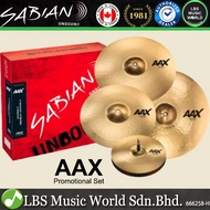 Sabian AAX Promotional Set Cymbal with 14" Hi-Hat 16" Crash and 20" Ride Cymbals