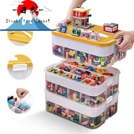 [Direct from Japan]
LAMPTOP Stackable Toy Storage Box with Lid for LEGO and DUPLO - Transparent Plas