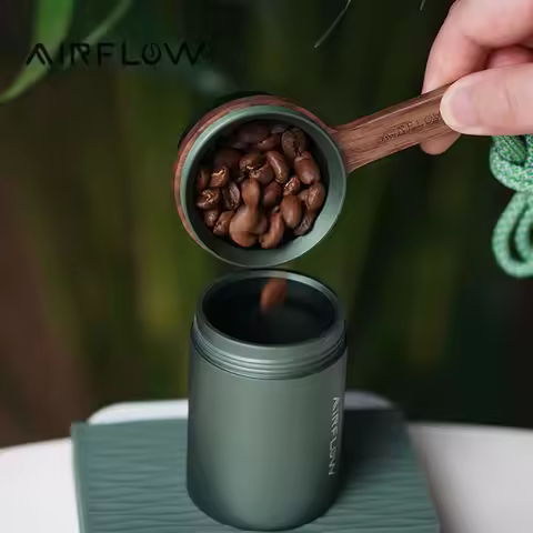 AIRFLOW Wooden Long Coffee Spoon Kitchen Measuring Spoons Tea Coffee Scoop Sugar Spice Measure Spoon