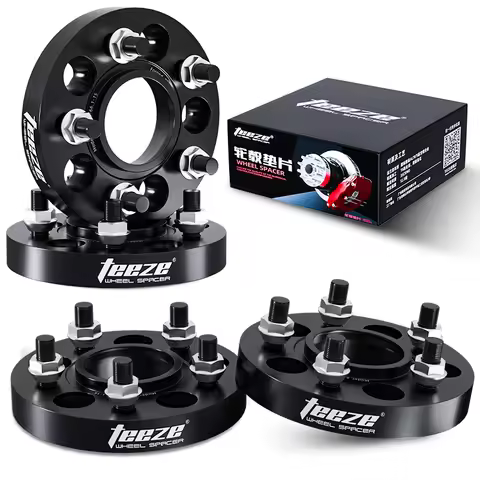 2 / 4PCS 5x127 71.6 M14x1.5 1/2 For Jeep Wrangler JK JL Flange Plate T6-7075 Wheel Spacers Aluminum 