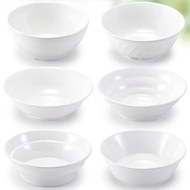 密胺拉面碗商用仿瓷白色大號斗碗早餐粥碗牛肉湯面碗塑料湯碗粉碗