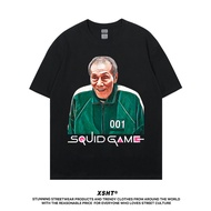 To Ship Squid Game Shirt - Players 001 Oh Il-nam Tee - Black (Black) by XSHT