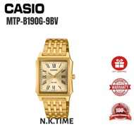Casio General Watch MTP-B190G-9BV/9B/9  Gold Stainless Steel Band Men