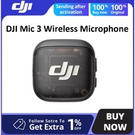 DJI Mic 3 Wireless Lavalier Mic 1TX 1RX 2TX 1RX Kit with Charging Case Adaptive Gain Control&Dual Ba