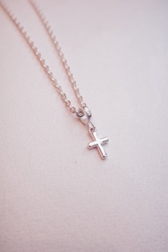 純銀迷你十字架項鍊