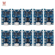 10Pcs 5V 1A 18650 Lithium Battery Charging Board Lithium Battery Charging Board Micro-USB Charge Mod