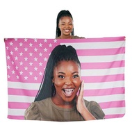 Pink American Flag Tapestry Home Decorations