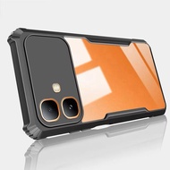 Black Edge Case HHL For infinix Smart20 Shockproof Clear Back