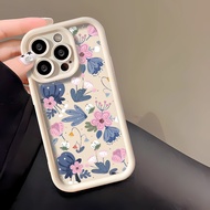 For Motorola MOTO G86 G06 G85 G64 G54 E15 Pastoral Floral Silicone Casing Full Protective Case Cover