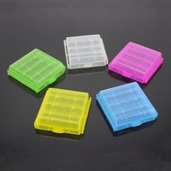 [Local Stock] Color Battery Storage Case Holder Box Fit 2/4/5 AA or 2/4 AAA size rechargeable batt