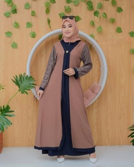 HAURA DRESS PLUS OUTER BY ZAHIN / GAMIS ITY CREPE ZAHIN / GAMIS LUARAN ZAHIN / GAMIS KARDIGAN / GAMIS VIRAL KEKINIAN / ELZISHA LABEL / ZAHIN COLLECTION / GAMIS ELZISHA LABEL / GAMIS HAURA ZAHIN