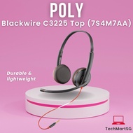 Poly Blackwire C3225 Top Headset Stereo Noise-Cancelling (7S4M7AA) [TechMartSG]