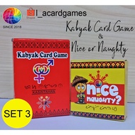 Kabyak Card (100cards) + Nice or Naughty (60cards) 2 Game Cards Bisaya/Cebuano Version