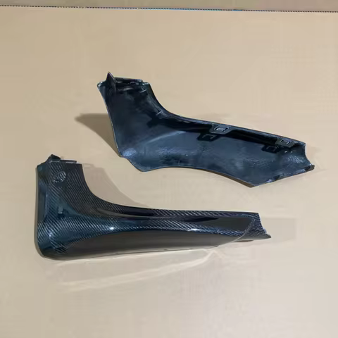 Carbon Fiber Rear Spat For Mini F56 F57 JCW Glossy Fibre Diffuser Add On Fiberglass Bumper Splitter