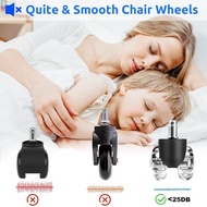 Office Chair Wheels Set of 5Wheels for Office Chairs360 Degree Rotation Without ScratchesDesk Chair