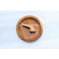 KAYU Super JUMBO PREMIUM MAHON SUPER JUMBO Wood Mortar And Pestle SET Size 30CM