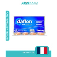 DAFLON 500MG 30's Tablets Micronized Purified Flavonoid Fraction Vericose veins hemorrhoids Exp:11/2