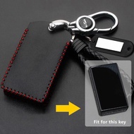 Handmade Genuine Leather Car Key Case for Volvo EX30 Remote Decoration Cover Shell Keychain Ring Hol